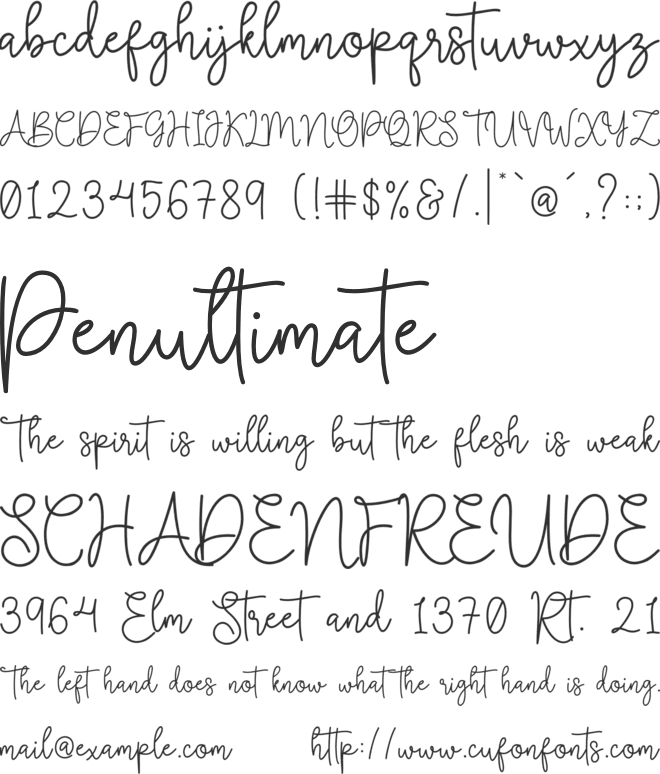 Pastry - Personal Use font preview