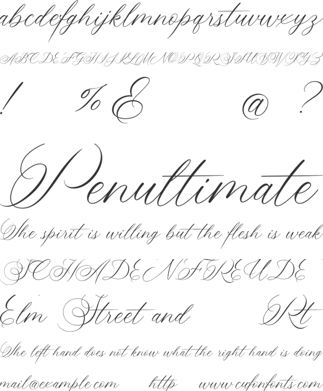 Keukenhof font preview