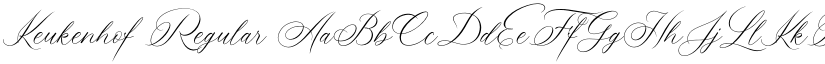 Keukenhof Regular font