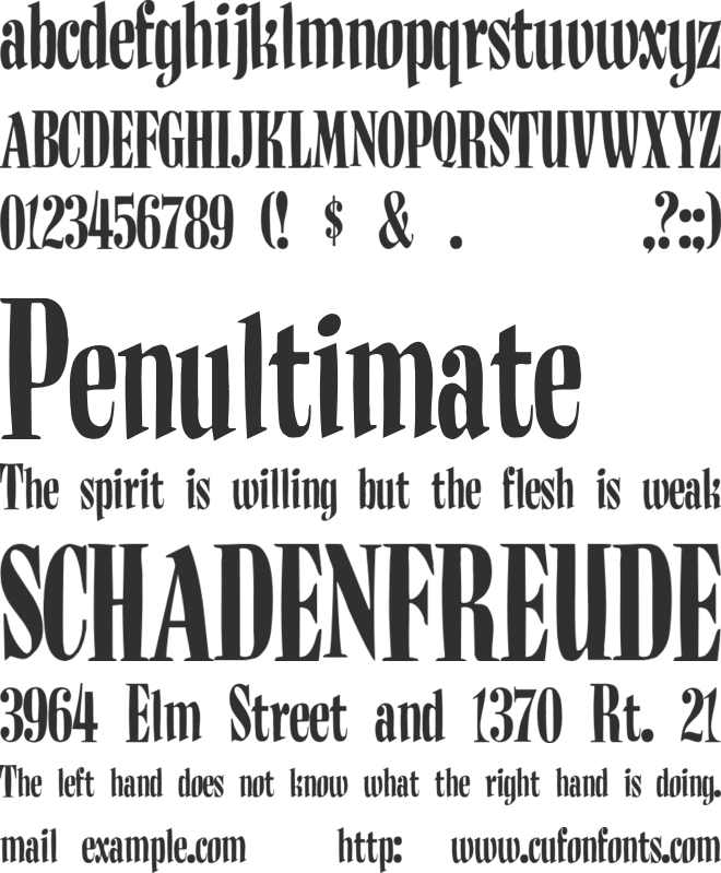 BudNull font preview