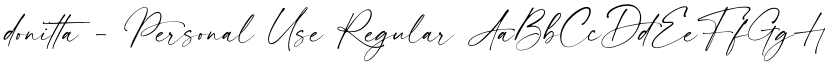 donitta - Personal Use font download