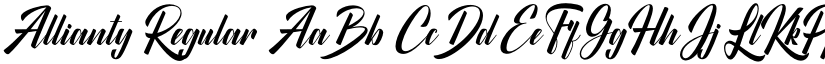 Allianty Regular font