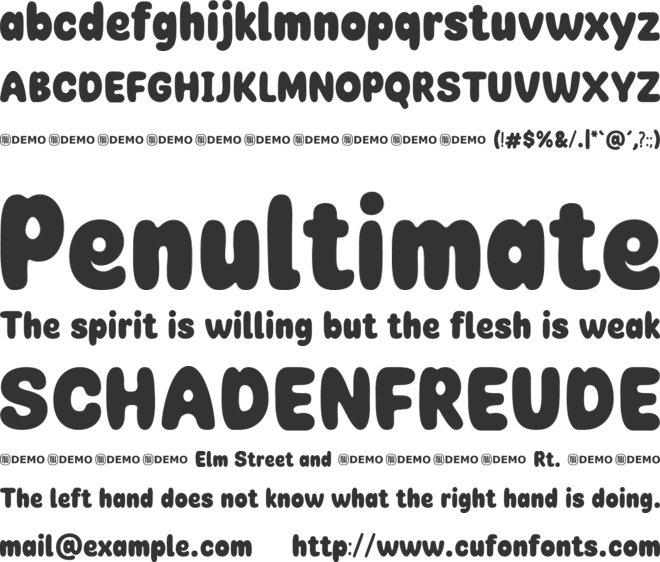 Catchy Melody font preview