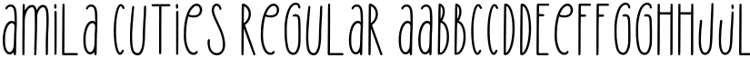 Amila Cuties Regular font