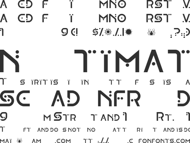OMICRON VARIANT font preview