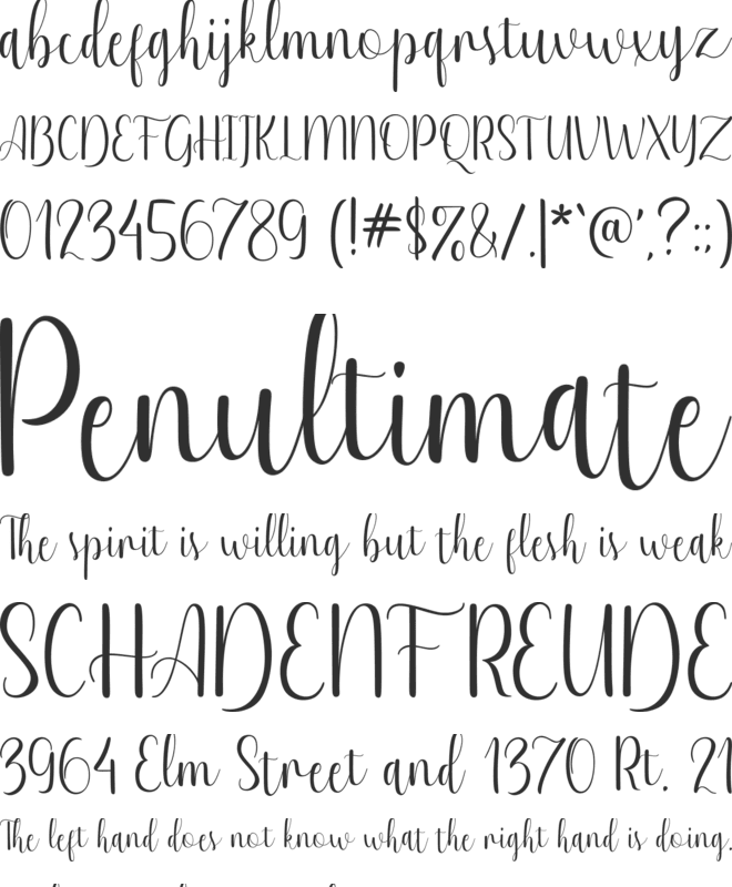 Kimberley font preview