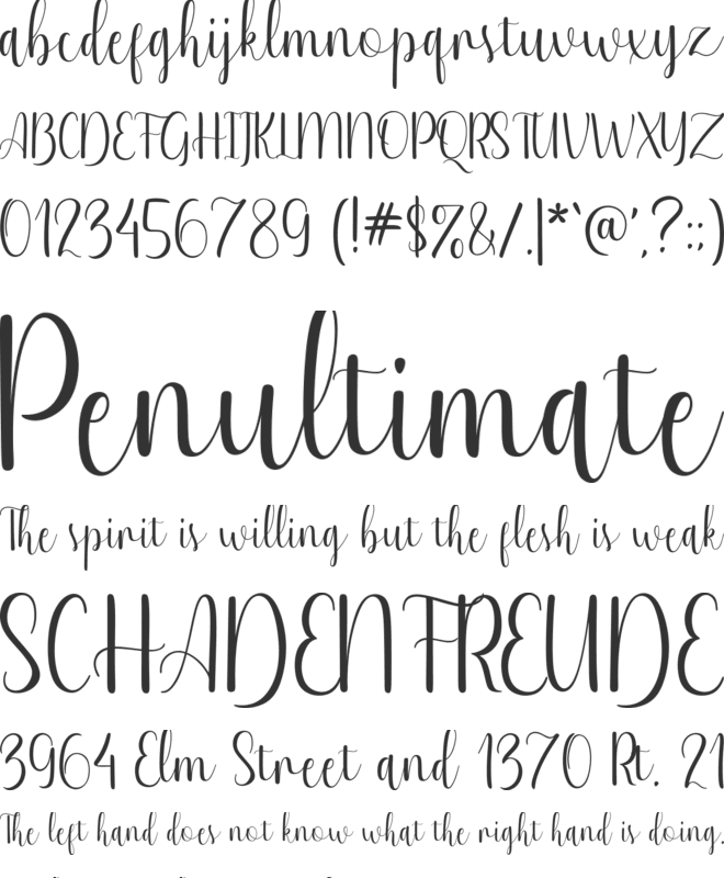 Kimberley font preview