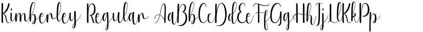 Kimberley Regular font