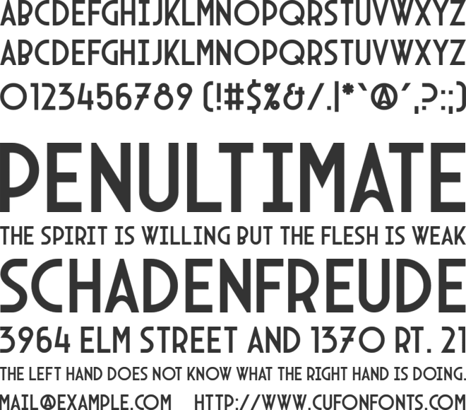 Arcane Nine font preview