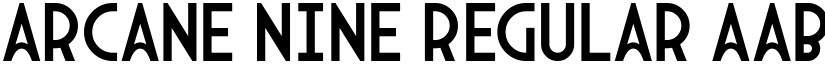 Arcane Nine Regular font