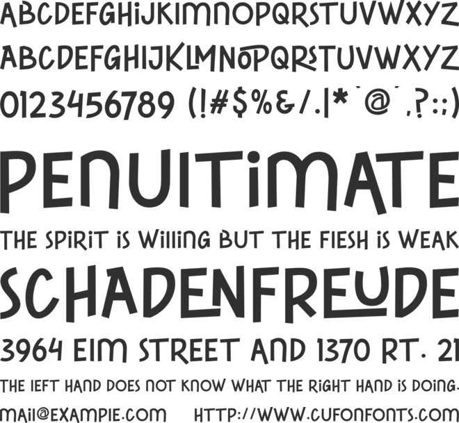 CENTRAL PROCESSING font preview