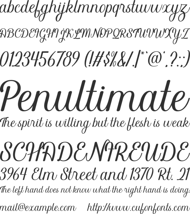 Blackine font preview