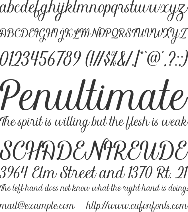 Blackine font preview