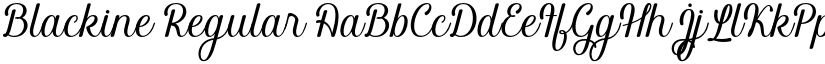 Blackine font download