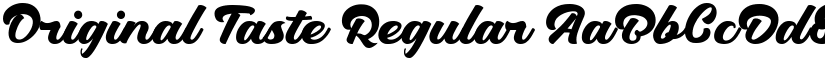 Original Taste Regular font