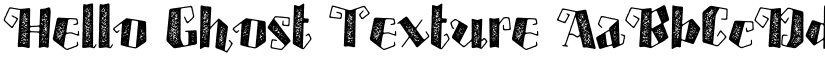 Hello Ghost Texture font