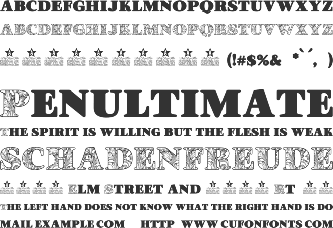 SARAH PERSONAL USE font preview