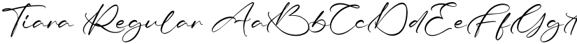 Tiara Regular font