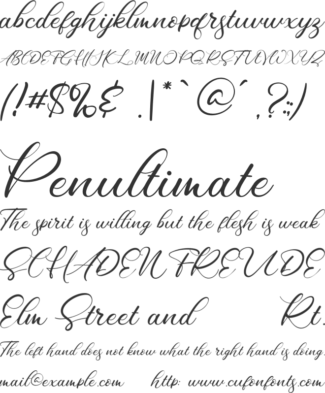 Beutiq Moment font preview