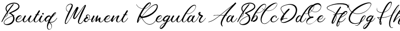 Beutiq Moment Regular font