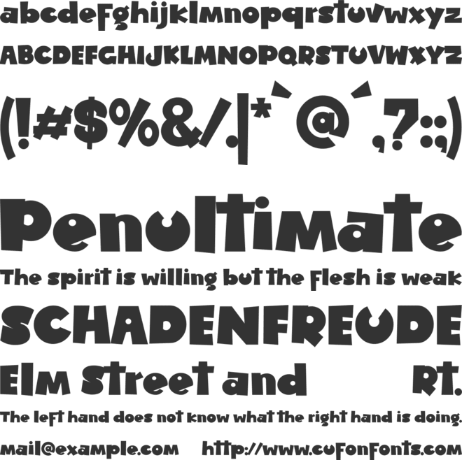 Muter Kido font preview