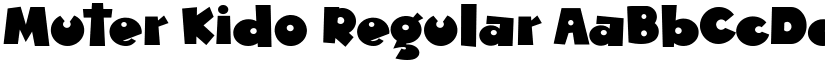 Muter Kido Regular font