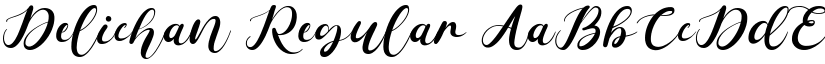 Delichan Regular font
