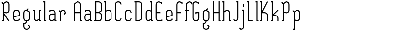 Regular font