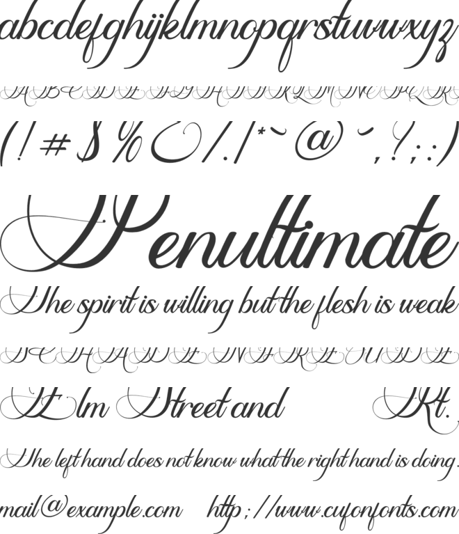 Esdoria Journey font preview