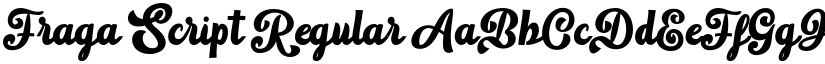 Fraga Script Regular font