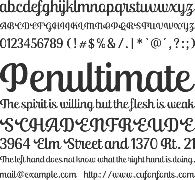 Ralsteda font preview