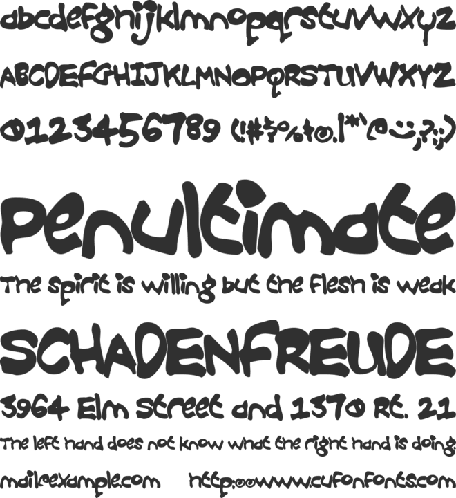 Croobie font preview