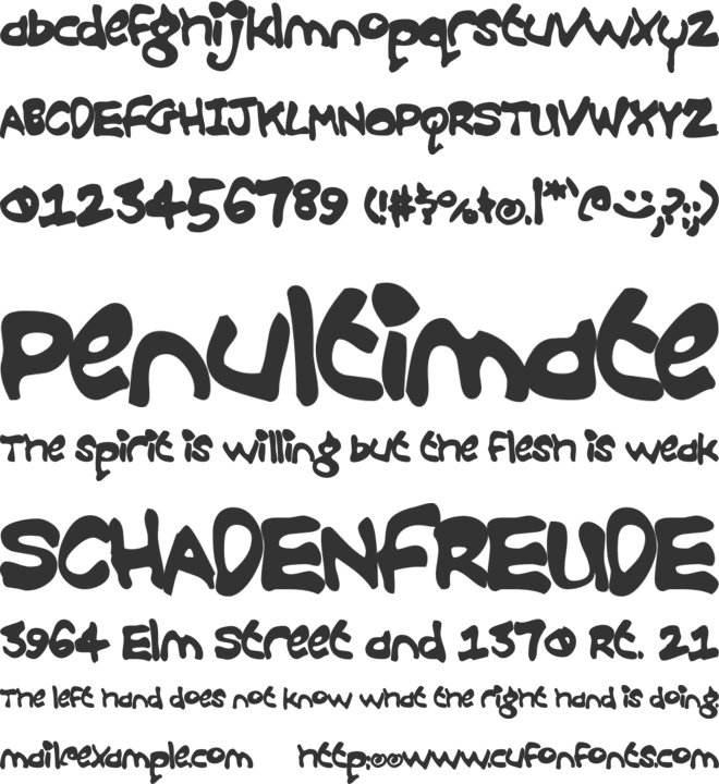 Croobie font preview