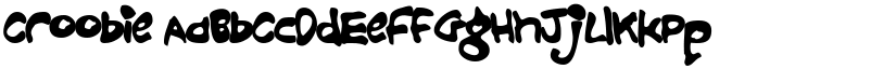 Croobie font
