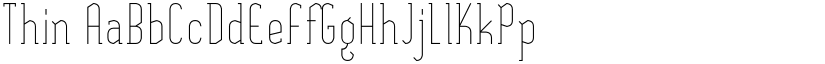 Thin font