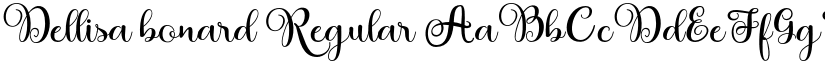 Dellisa bonard Regular font