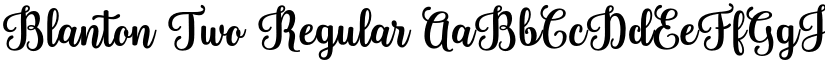 Blanton Two Regular font