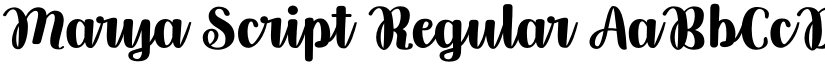 Marya Script Regular font