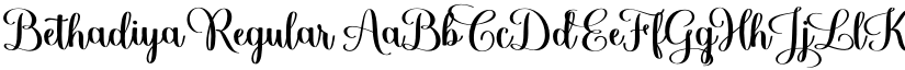 Bethadiya Regular font