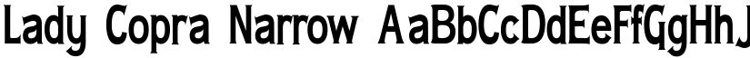 Lady Copra Narrow font