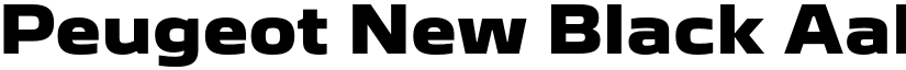 Peugeot New Black font