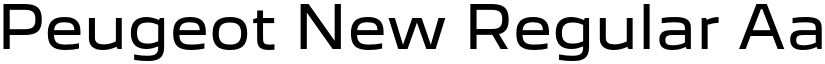 Peugeot New Regular font