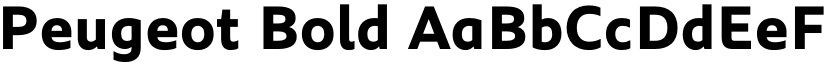 Peugeot Bold font