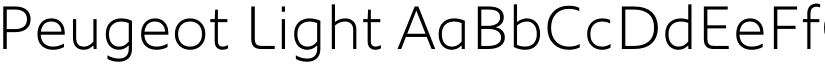 Peugeot Light font