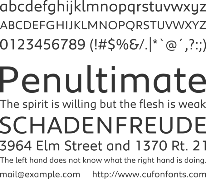 Peugeot font preview