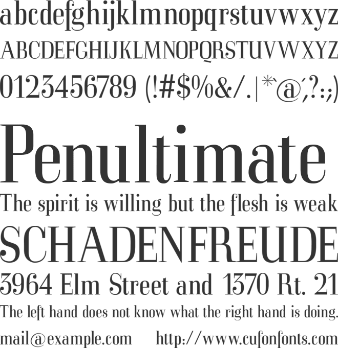 MKorsair font preview