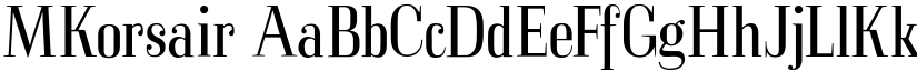 MKorsair font