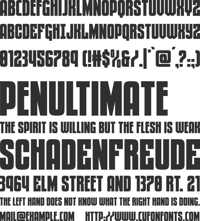 Special Agent font preview