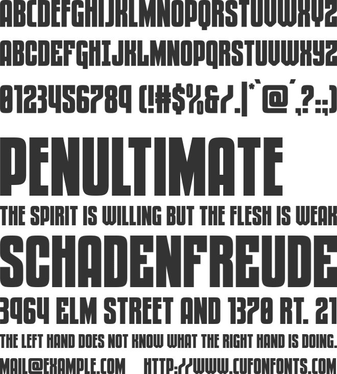 Special Agent font preview