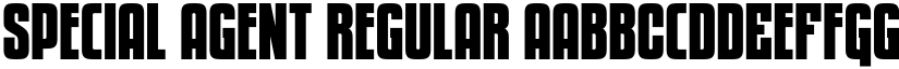 Special Agent Regular font